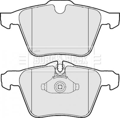 BORG & BECK Комплект тормозных колодок, дисковый тормоз BBP2058